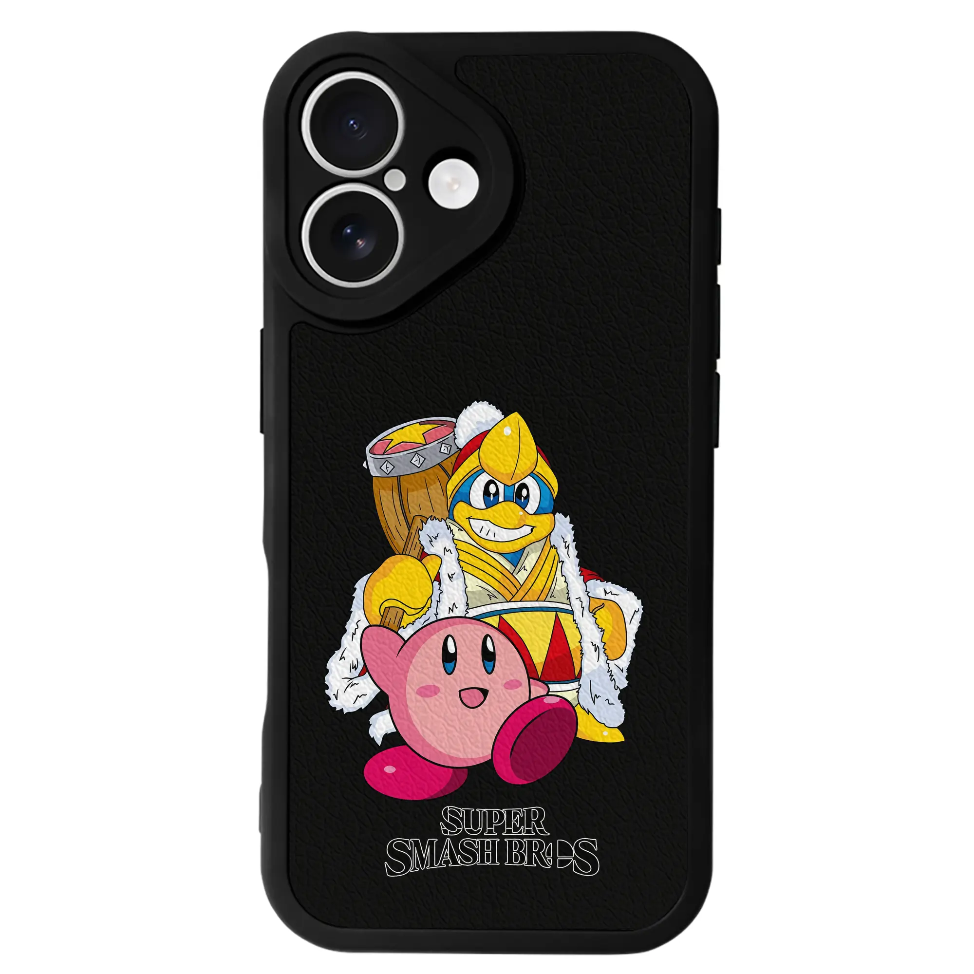 星のカービィ グッズ デデデ大王 - IPhone 16シリーズ対応 ・ シリコンスマホケース ・ レザー調 ・ 高精度フィット ・ 耐衝撃 ・ ワイヤレス充電対応 ・ 精密カット